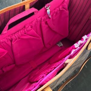 Hot Pink Diaper changing pad and organizer